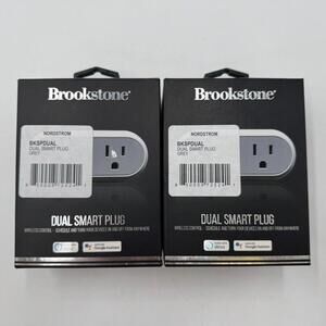 Brookstone Dual Smart Plug Bundle of‎ 2 Boxes